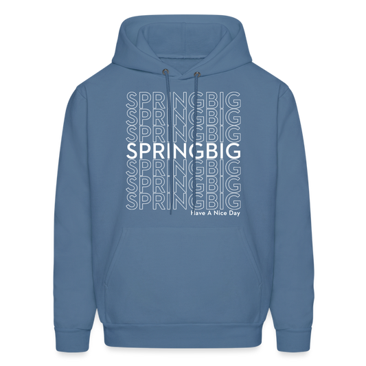 Springbig "Thank You" Hoodie - denim blue